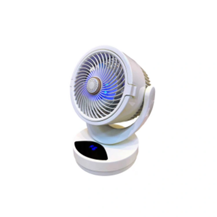 Glace avec lumières colorées et ventilateur