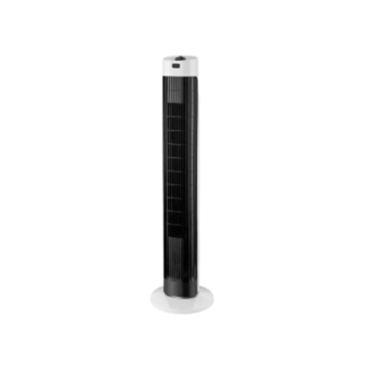 Ventilateur tour minimaliste sans lame noir et blanc pour un usage domestique